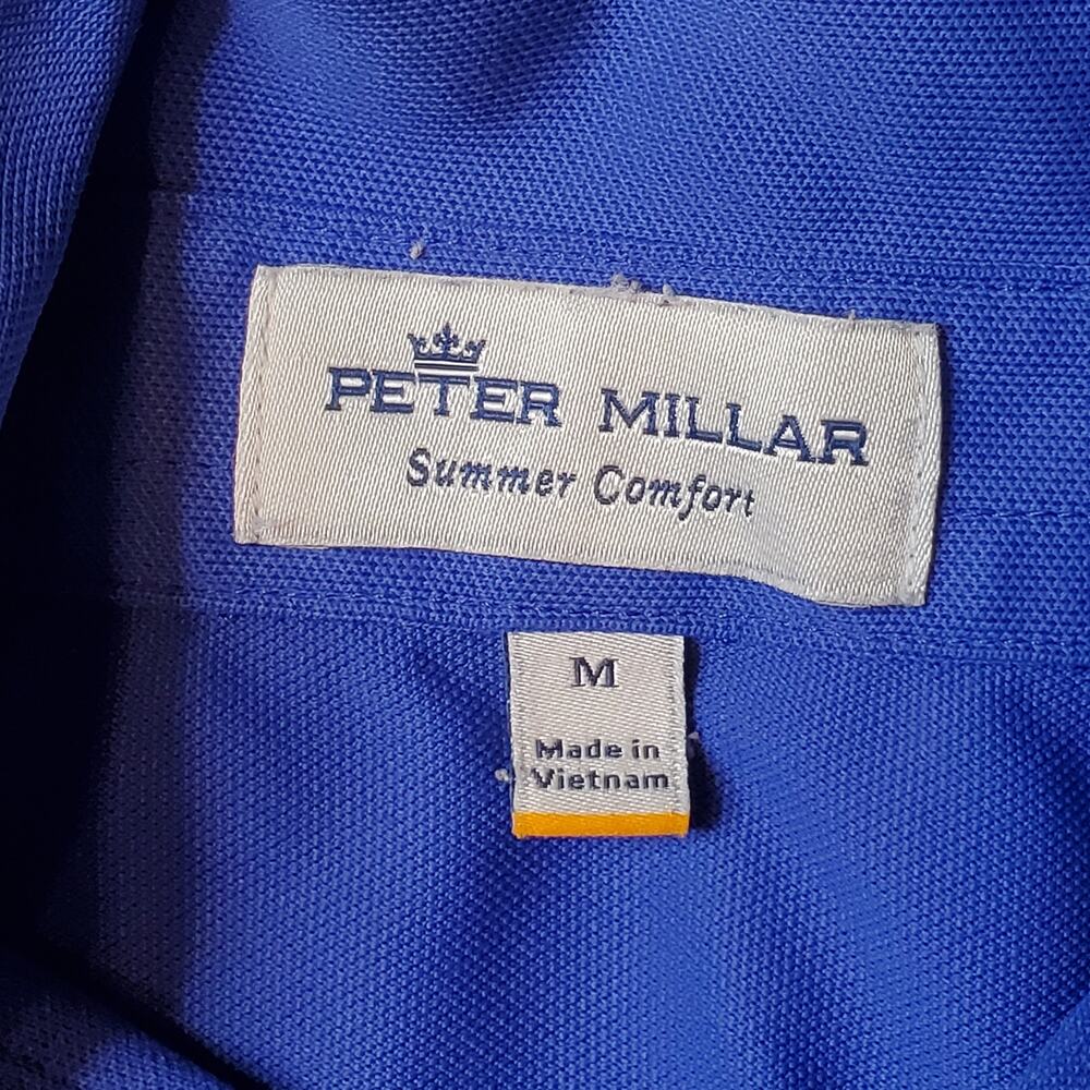 Peter Millar Mens Size M Solid Stretch Pique Mesh… - image 5